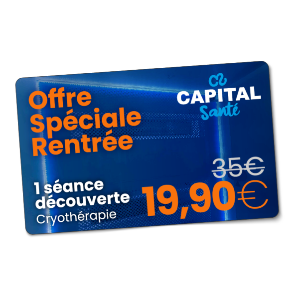 Offre spéciale rentrée - 1 Séance cryothérapie
